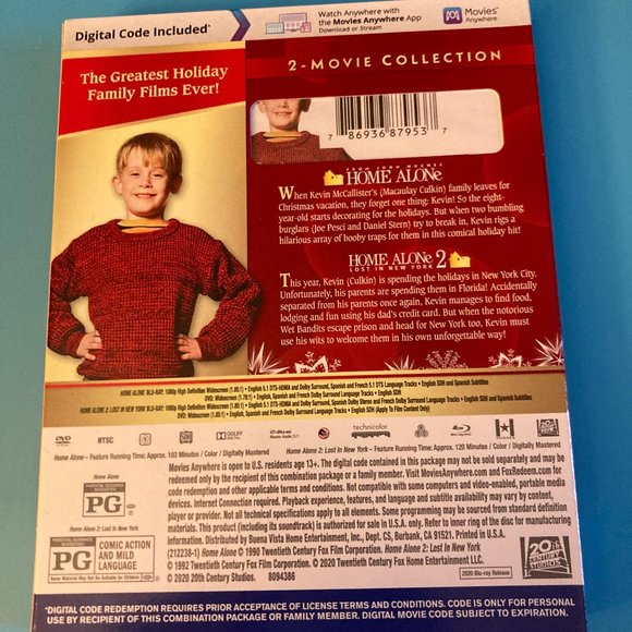 Home Alone 2 Movie Collection Blu-Ray & DVD - Picture 2 of 4